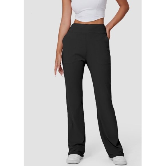 HALARA Pants - NWT / Halara / High-Waisted Side Pocket Plain Flare Leggings / Stretchy Yoga Pan
